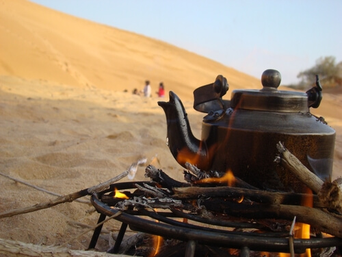 ציוד לקפה במדבר